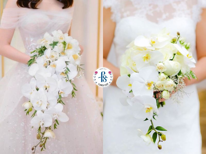 Hoa cưới cầm tay cô dâu Lan Hồ Điệp