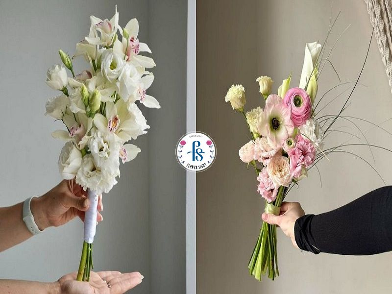 Hoa cưới cầm tay dáng dài