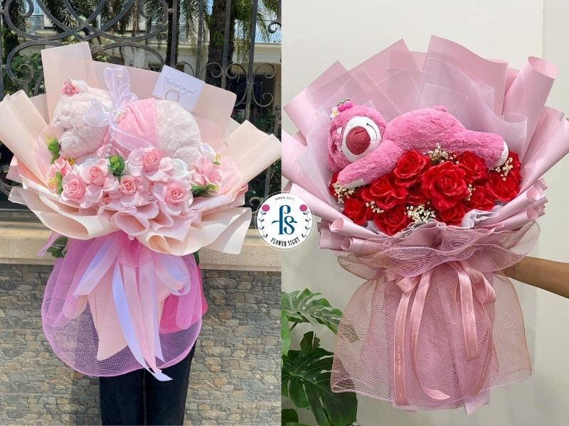 Hoa gấu bông tặng bạn gái