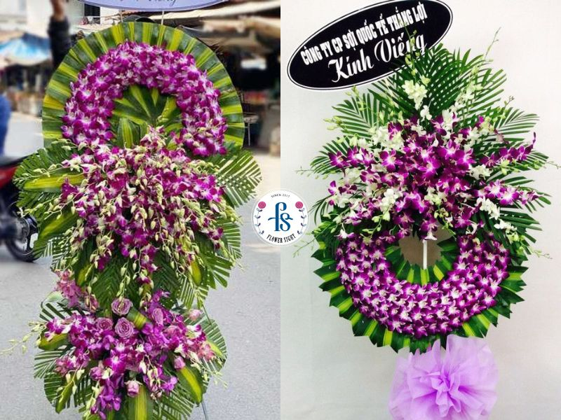 Hoa tang lễ màu tím