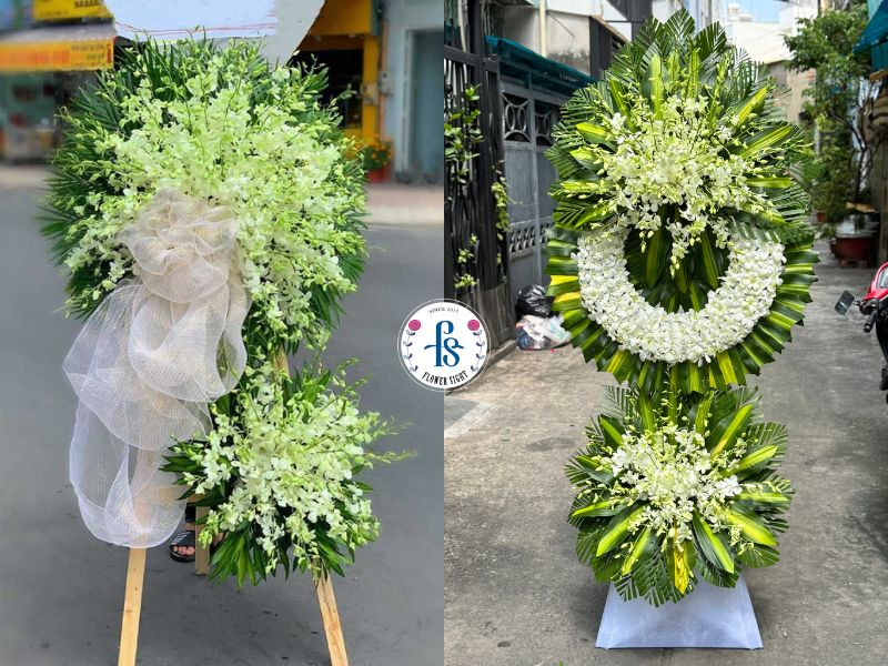 Hoa tang lễ màu xanh lá