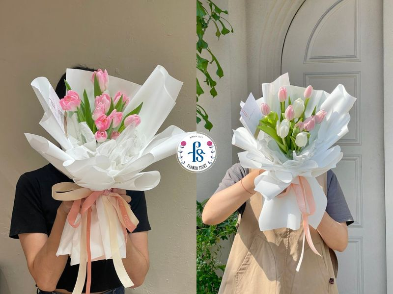 Hoa tulip dạng bó
