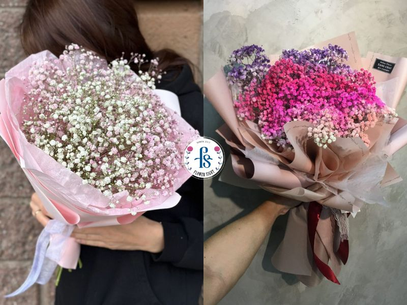 Mẫu bó hoa baby 3