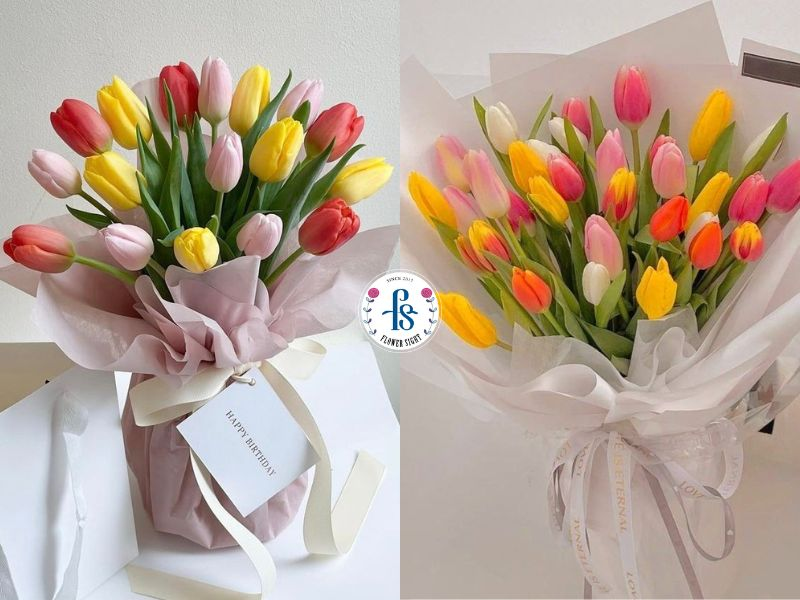 Mẫu bó hoa tulip 3