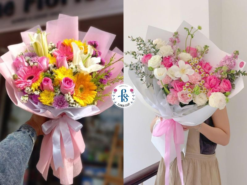 Mẫu bó hoa tươi 1