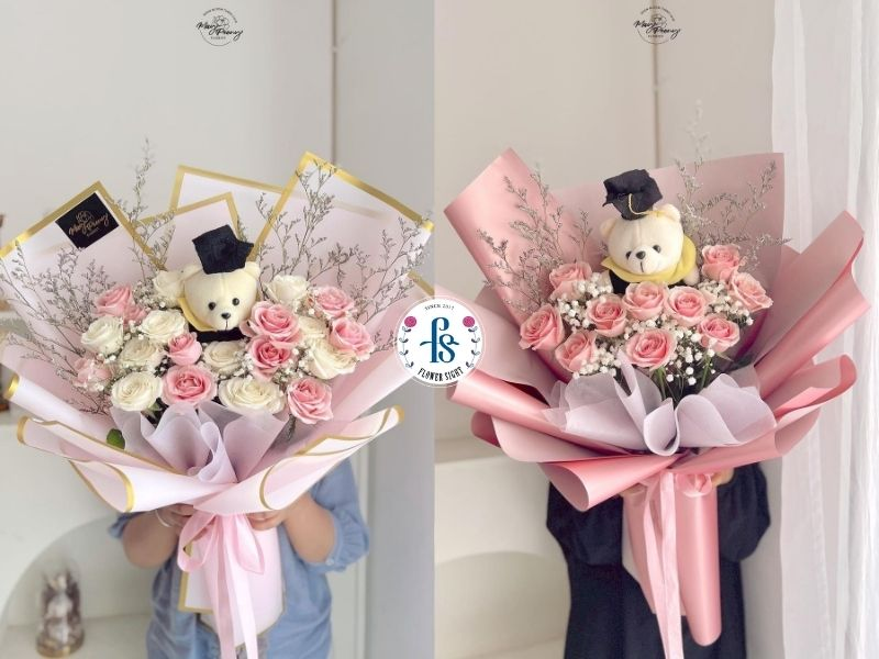 Mẫu hoa gấu bông 1