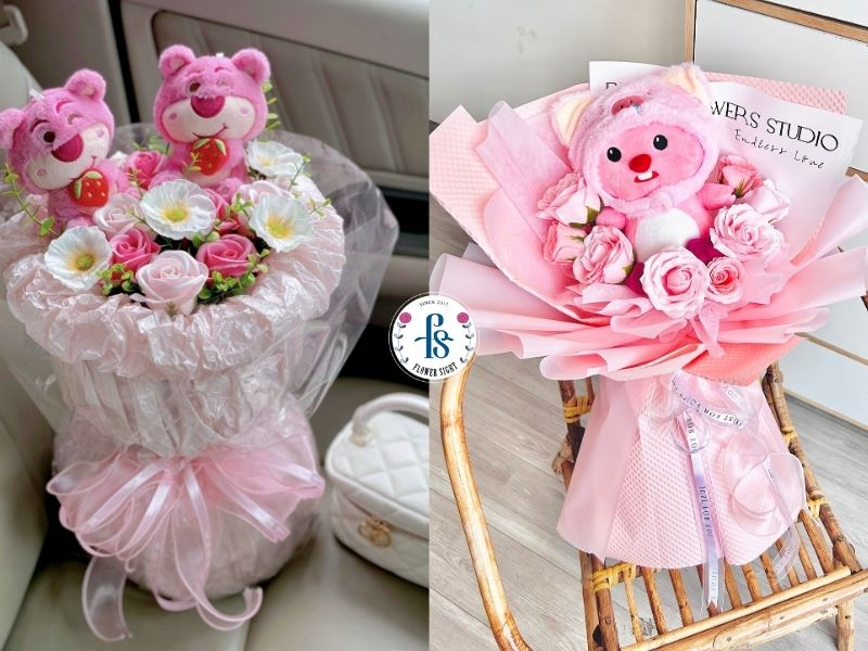 Mẫu hoa gấu bông 3