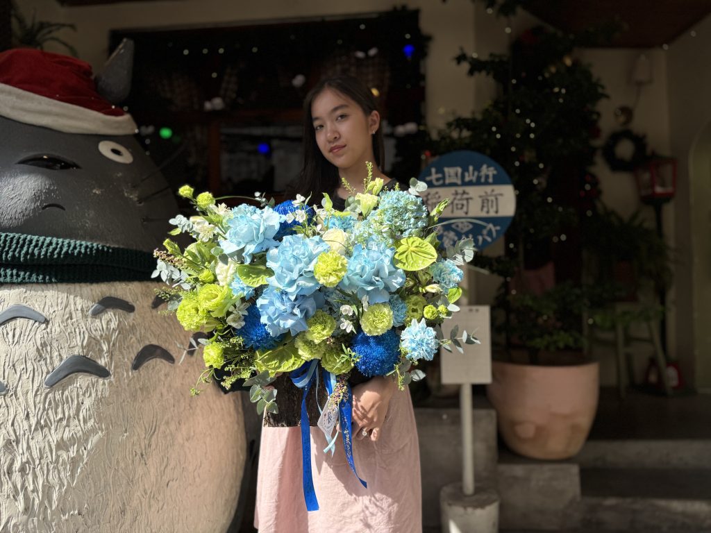 beautiful flower basket