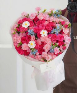 Bô hoa hồng Gõ cửa trái tim