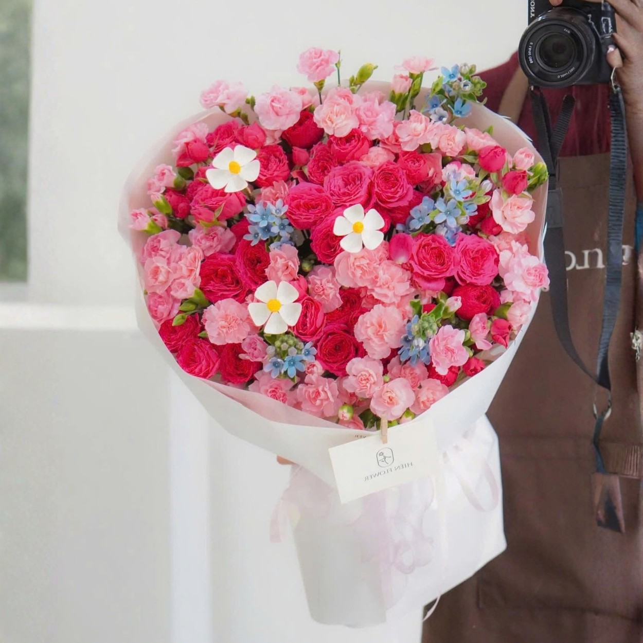 Gõ cửa trái tim Bô hoa hồng Gõ cửa trái tim