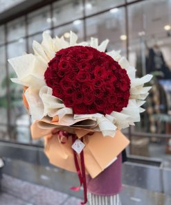 Bó hoa hồng đỏ Hải đường