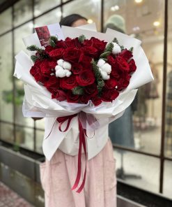 Bó hoa hồng đỏ Yêu dại khờ