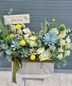 Giỏ Hoa Sen Đá This is for