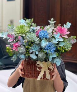 Giỏ Hoa Sen Đá Tình xa