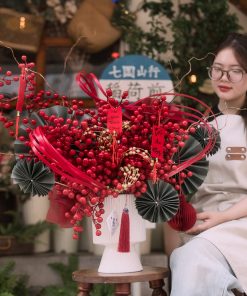 Hoa tết đẹp Xuân bên em