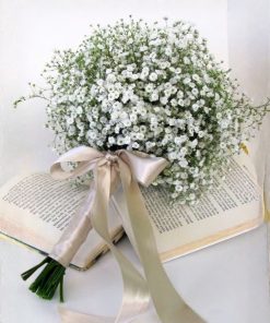 Bó hoa cưới baby Cloud nine