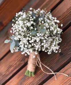 Bó hoa cưới baby Silk Cloud