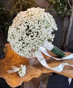 Bó hoa cưới baby White Serenity