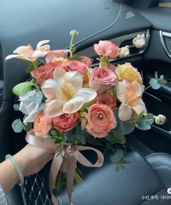 Bó Hoa Cưới Hoa Hồng Golden Rose Vow