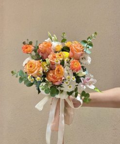 Bó Hoa Cưới Hoa Hồng. Hạnh Phúc Vẹn Nguyên