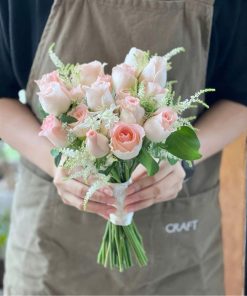 Bó Hoa Cưới Hoa Hồng Hẹn Ước Mùa Xuân