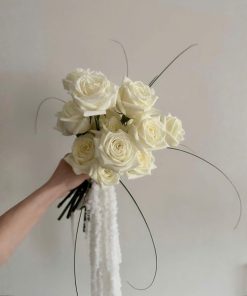 Bó Hoa Cưới Hoa Hồng Hồng Yêu Vĩnh Cửu