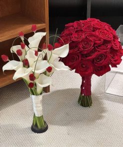 Bó hoa cưới hoa hồng Nụ Hồng Vĩnh Cửu