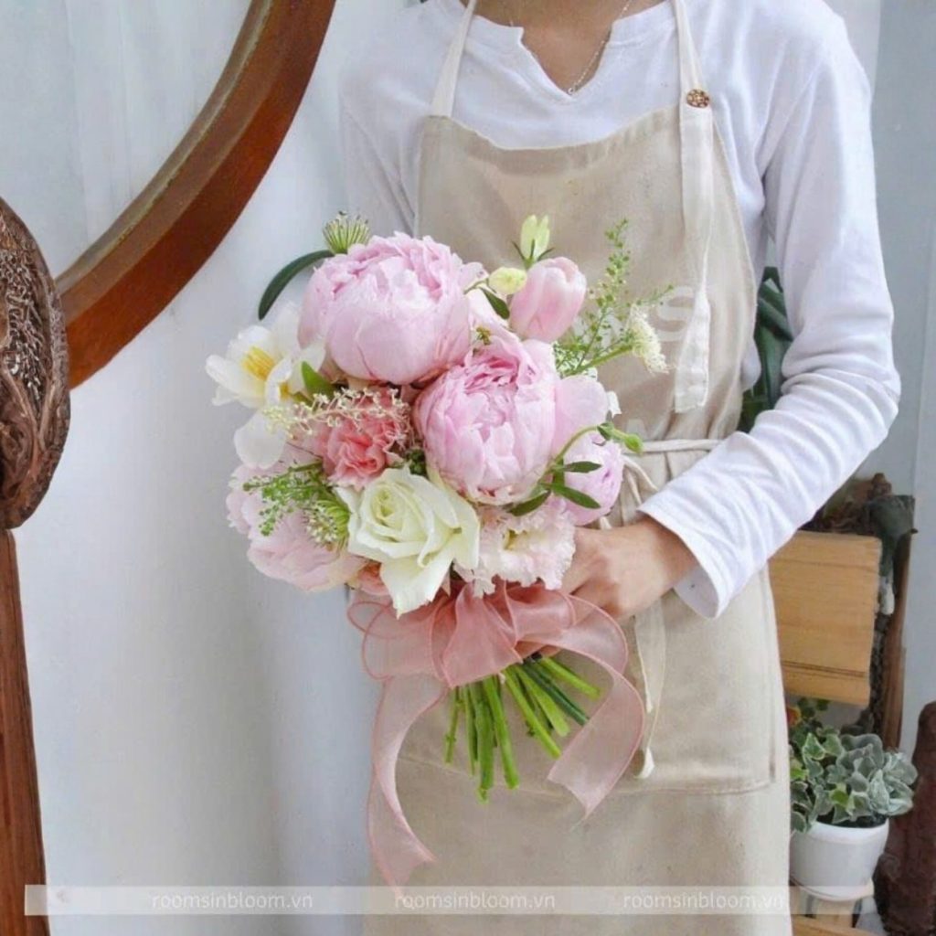 Peony Muse Bó hoa cưới mẫu đơn Peony Muse