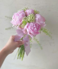 Bó hoa cưới mẫu đơn Eternal Peony