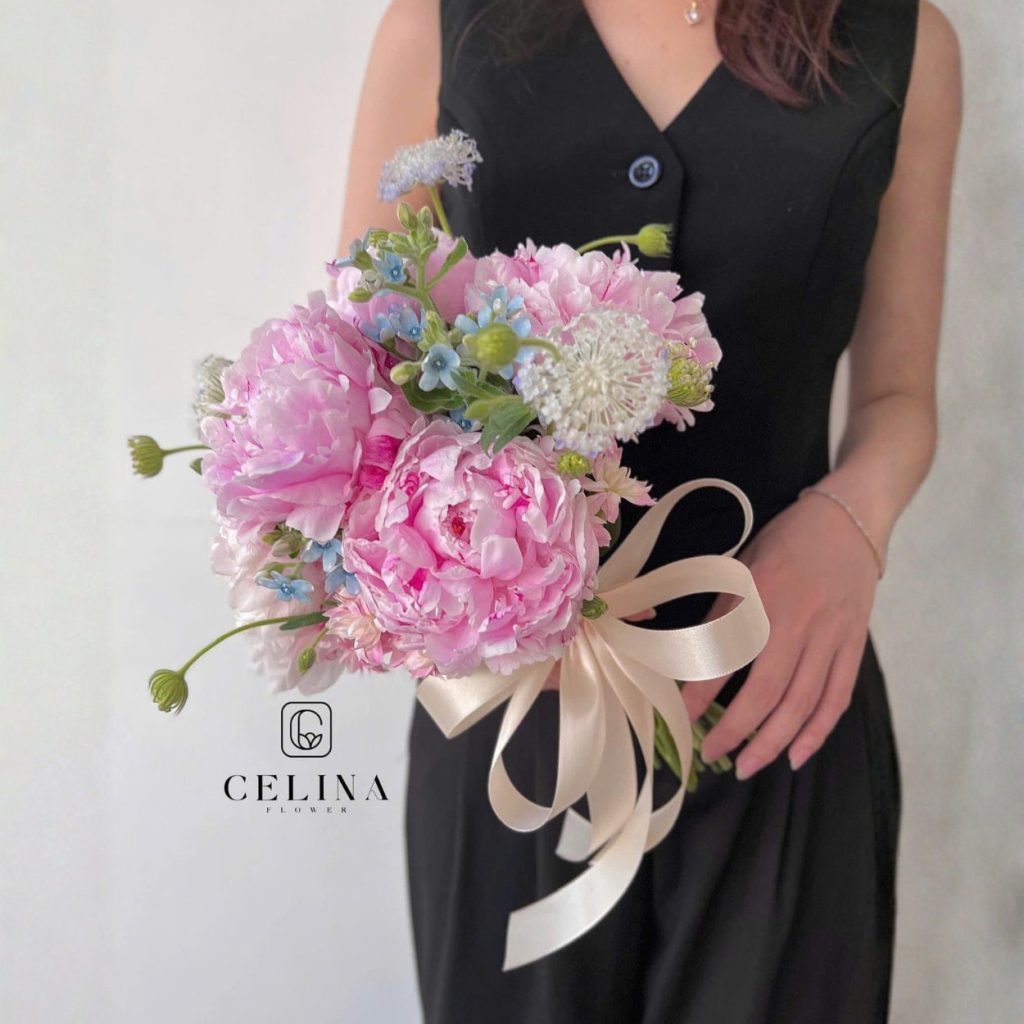 Hoàng Kim Peony Bó hoa cưới mẫu đơn Hoàng Kim Peony