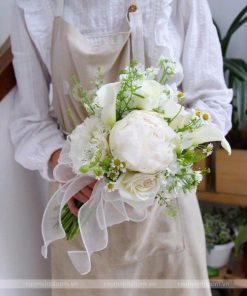 Bó Hoa Cưới Mẫu Đơn Ngọc Sắc Phu Thê