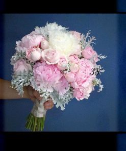 Bó hoa cưới mẫu đơn Thanh Sắc Phu Thê