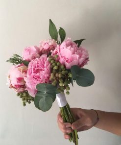 Bó hoa cưới mẫu đơn Velvet Peony