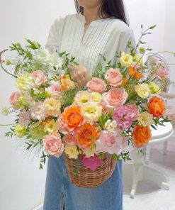 Hoa khai trương để bàn Khởi Đầu Vàng