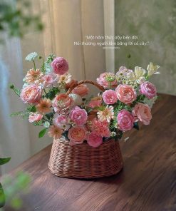 Hoa khai trương để bàn Vạn Sự Thành Công