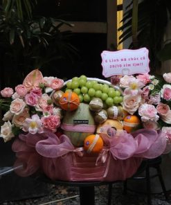 Giỏ hoa trái cây Phúc Lộc Sum Vầy