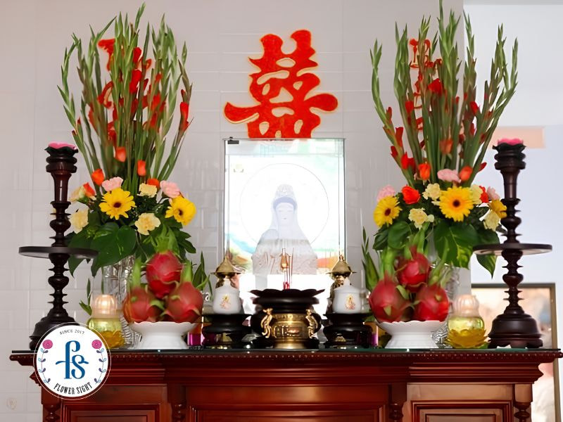 cách cắm hoa huệ đỏ ngày cưới