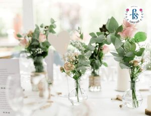 cách cắm hoa cưới