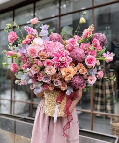Giỏ Hoa Tươi Hạnh Phúc Trọn Vẹn