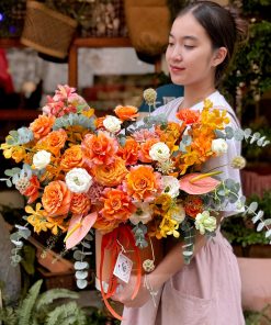 Giỏ Hoa Tươi Hạnh Phúc Viên Mãn