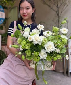 Giỏ Hoa Tươi Khởi Đầu Rực Rỡ