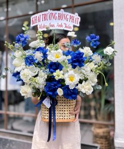 Giỏ Hoa Tươi Lời Chúc An Lành