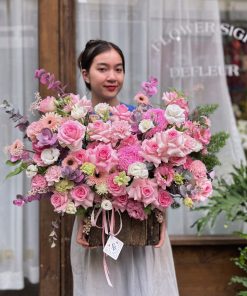 Giỏ Hoa Tươi Niềm Vui Sum Vầy