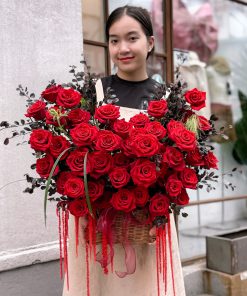 Giỏ Hoa Tươi Tình Yêu Mãnh Liệt
