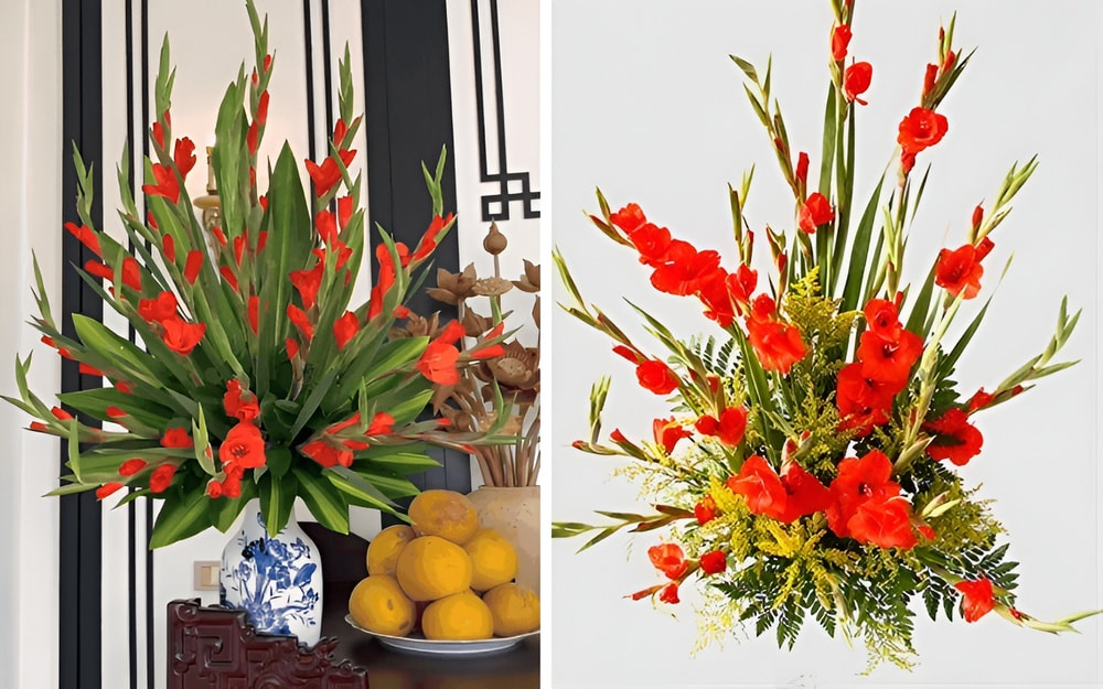 Top 15 Cách Cắm Hoa Cưới Bàn Thờ Ý Nghĩa, Chuẩn Phong Thủy Mẫu cắm hoa lay ơn (Huệ ta)