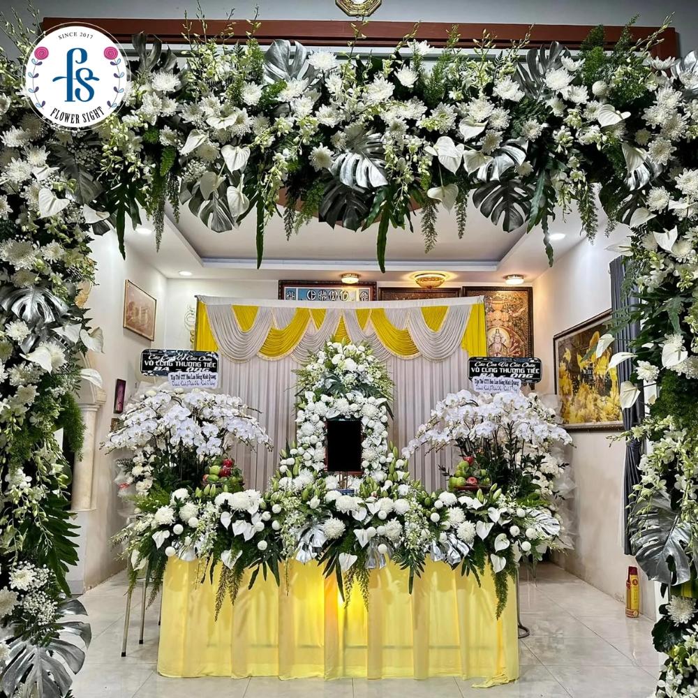 Cách Chọn Hoa Trang Trí Đám Tang đẹp và trang trọng Lưu ý khi trang trí hoa đám tang
