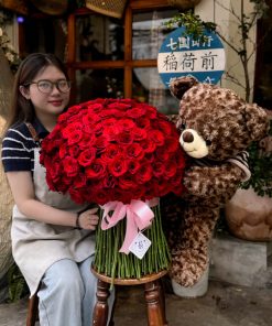 Hoa tặng 20-10 Đóa Hồng Em