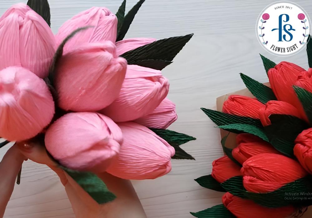 Hướng Dẫn Cách Làm Hoa 20 Tháng 10 Đẹp Tặng Người Phụ Nữ Bạn Yêu Thương Chuẩn bị nguyên liệu làm hoa tulip
