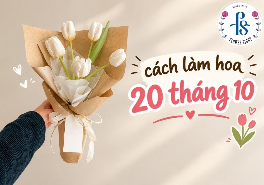 Hướng Dẫn Cách Làm Hoa 20 Tháng 10 Đẹp Tặng Người Phụ Nữ Bạn Yêu Thương cách làm hoa 20 tháng 10