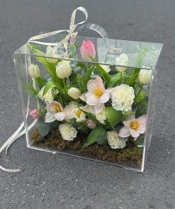 Hộp Hoa Mica Flora Kiss